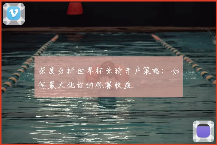 深度分析世界杯竞猜开户策略:如何最大化你的观赛收益