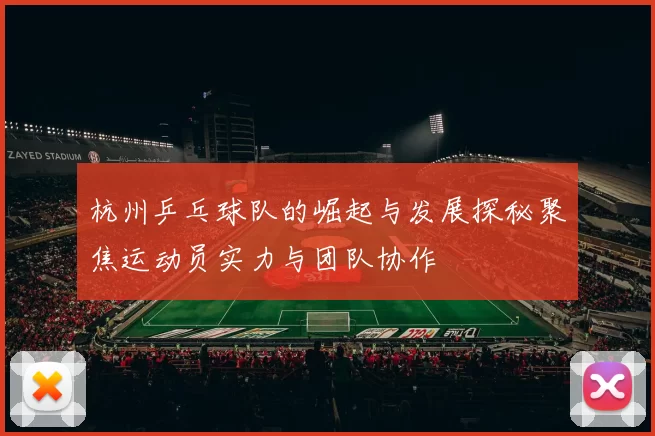 杭州乒乓球队的崛起与发展探秘聚焦运动员实力与团队协作